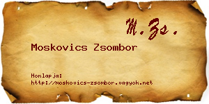 Moskovics Zsombor névjegykártya